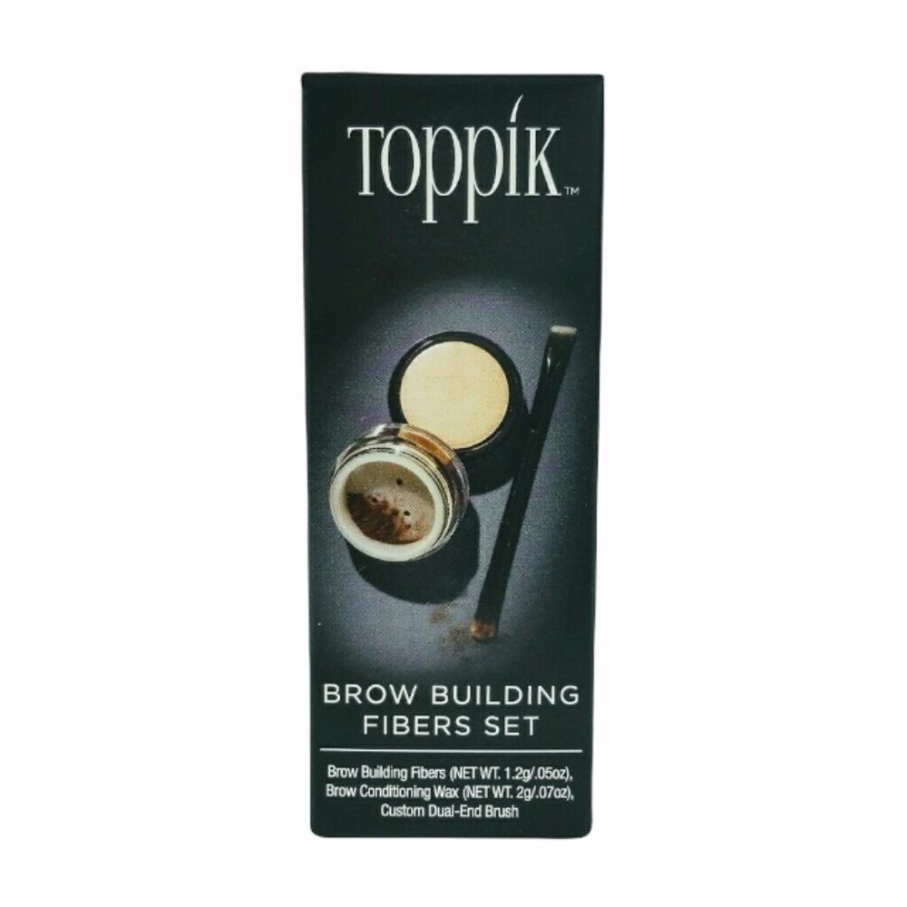 TOPPIK Dark BROWN Brow Building Fiber 0.2g NEW